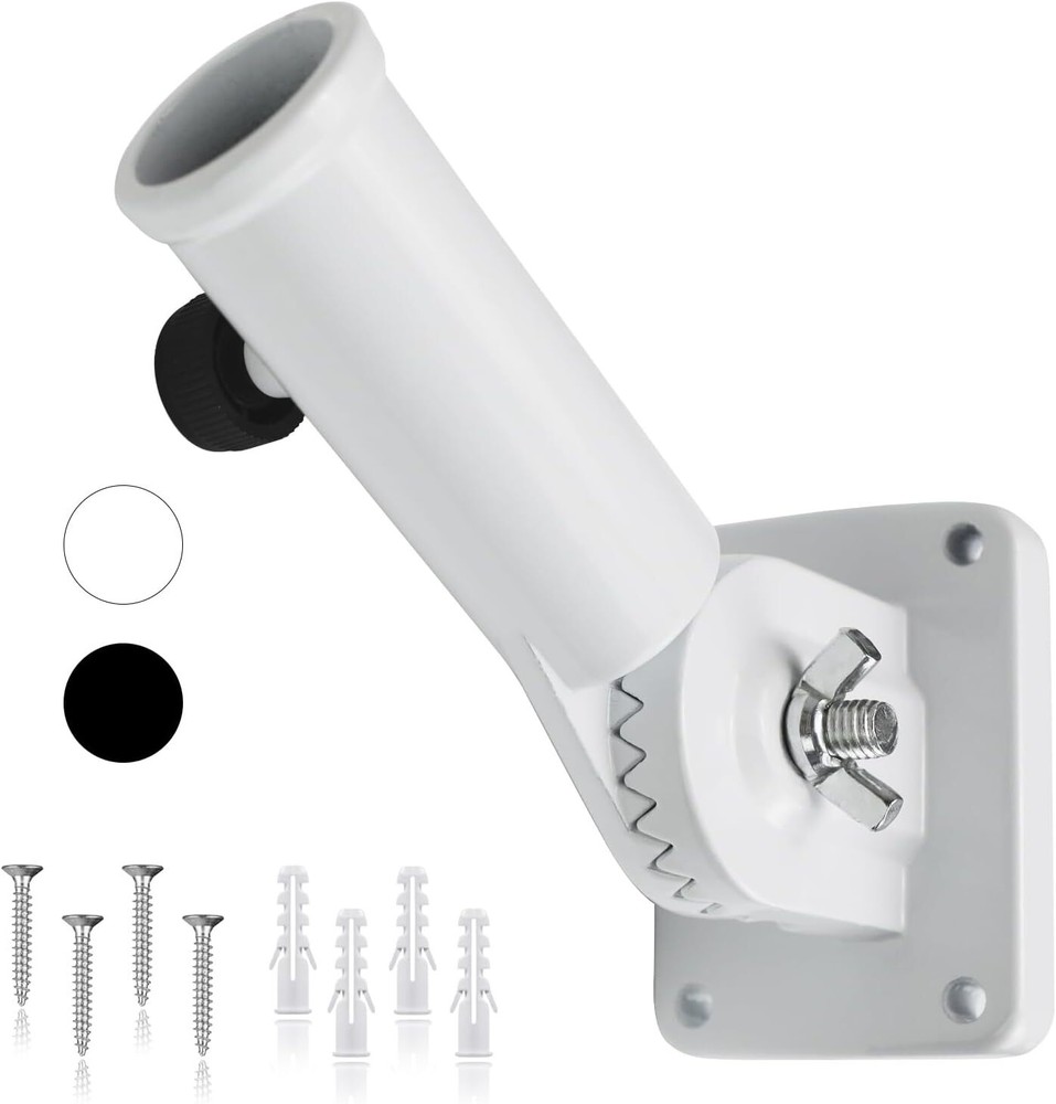 Flag Pole Holder for Outside,Multi-Position Aluminum Adjustable Bracket Mount