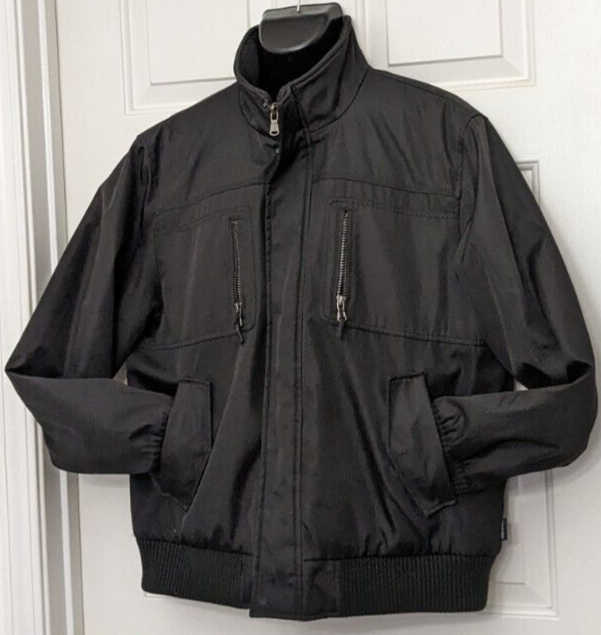 Calvin Klein Mens Softshell Water Resistant Wind Protection Black Jacket. Large