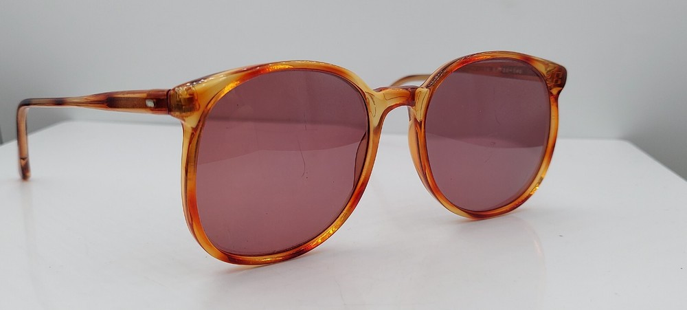 Vintage MW 405 Brown Round Sunglasses Frames Hong Kong Style
