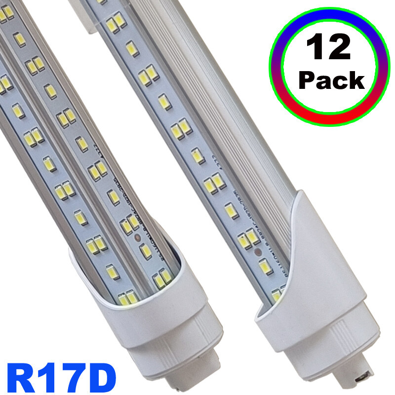 T8 8Ft R17D HO Base Led Tube Light Bulbs 144W 8 FOOT Led Shop Light 6500K 12Pcs