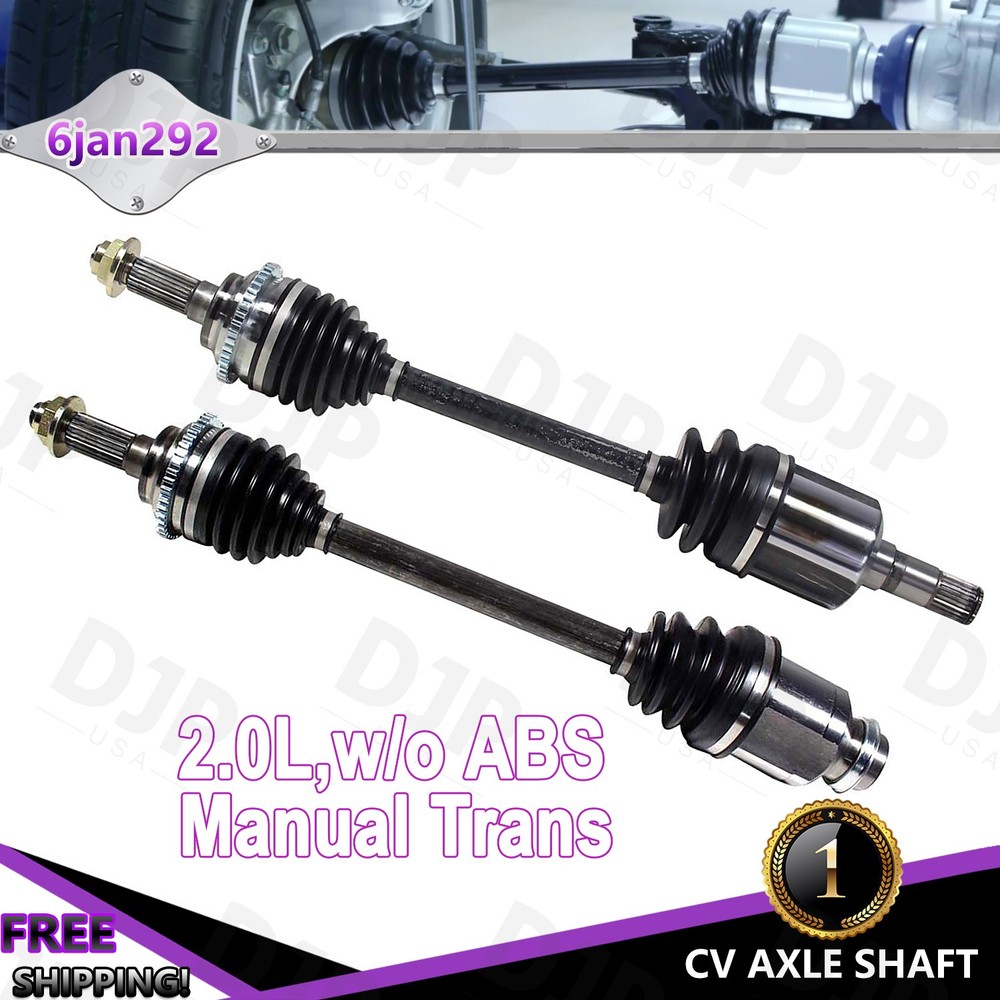 Front LH & RH Pair CV Axle Shaft for Mazda Protege Protege5 2.0L Manual 2001-03