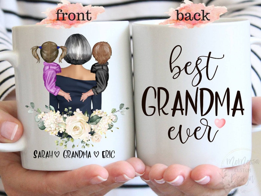Personalized Grandma Mug Gift for Mother's Day or Birthday