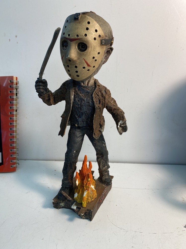 Vintage 2005 Neca Figurine Head Knocker Friday the 13th Jason 18 cm As Is