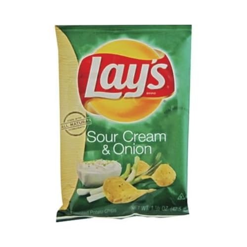 Frito-Lay Sour Cream & Onion Potato Chips 1.5 oz Bag 64-Count Case