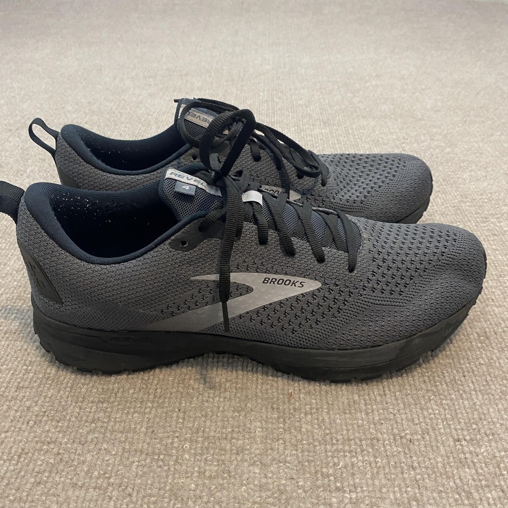Brooks Revel 4 Shoes Mens Size 11.5 Gray Mesh Road Running Sneakers 1103471D040