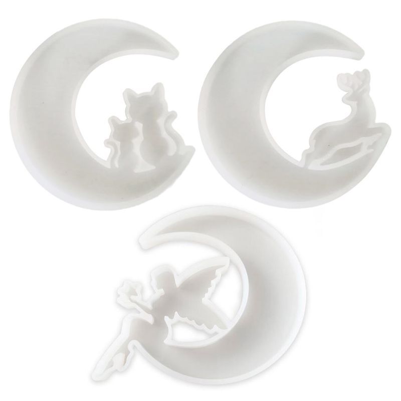 UV Crystal Resin Epoxy Craft Mold for DIY Animal Moon Art Casting