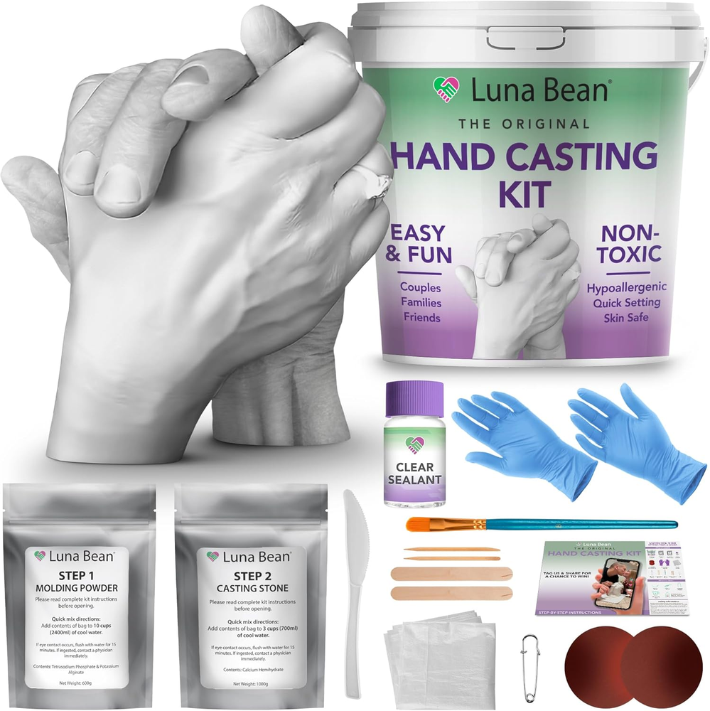 Couple Anniversary And Bridal Shower Hand Molding Kit Hand Casting For Adult New