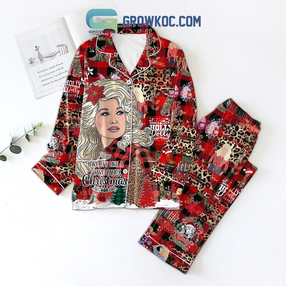 Holly Dolly Christmas Pajama Set for Festive Holiday Cheer