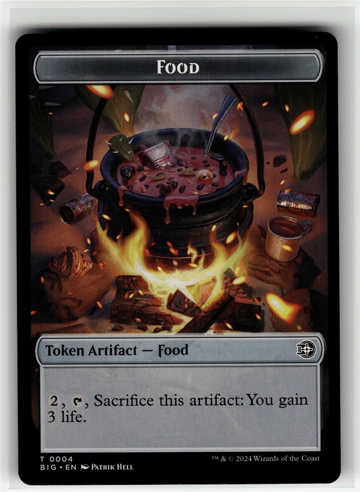 FOOD // PLOT DOUBLE-SIDED TOKEN The Big Score #4//20 BIG(NM+)(MTG)