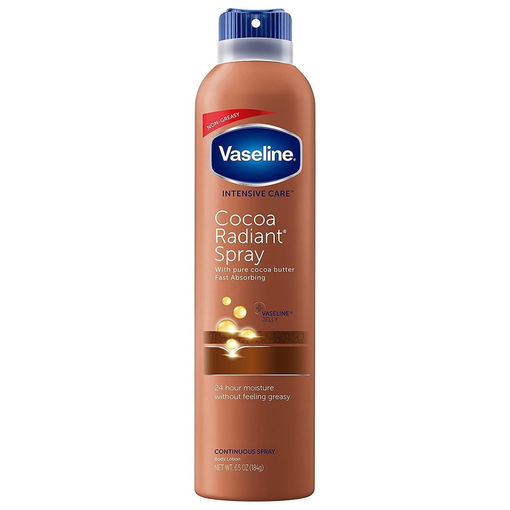 Vaseline Cocoa Butter Spray Moisturizer 6.5oz 24-Pack