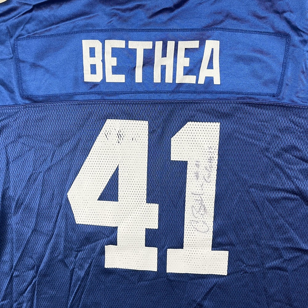 Vintage Autographed Antoine Bethea #41 Indianapolis Colts Reebok Jersey 2XL