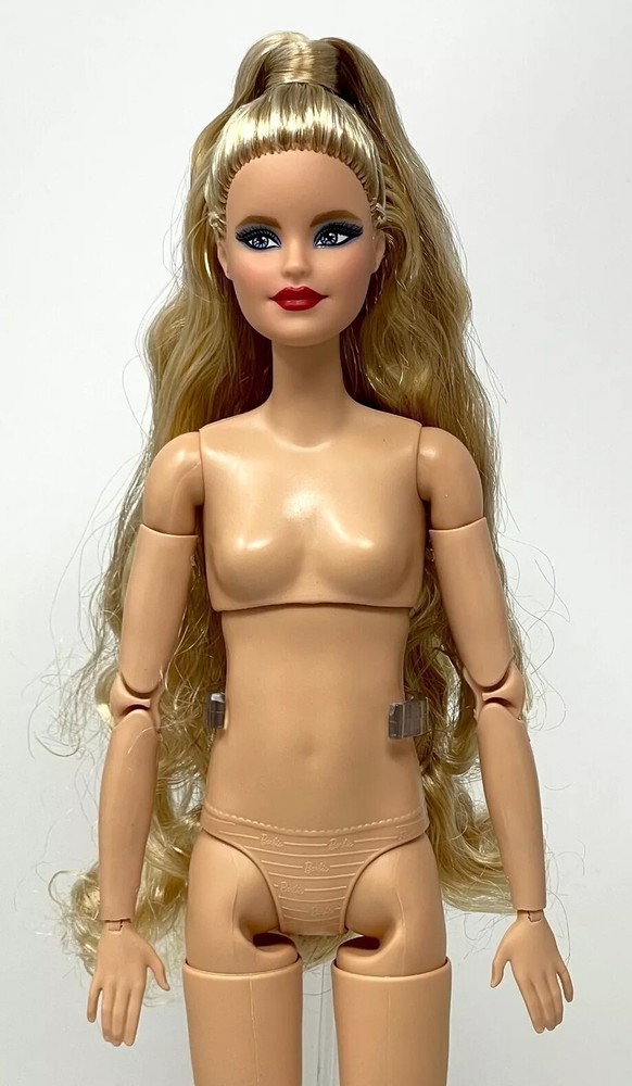 Barbie 65th Blue Sapphire Anniversary Made to Move Tall Hybrid NUDE Doll Millie