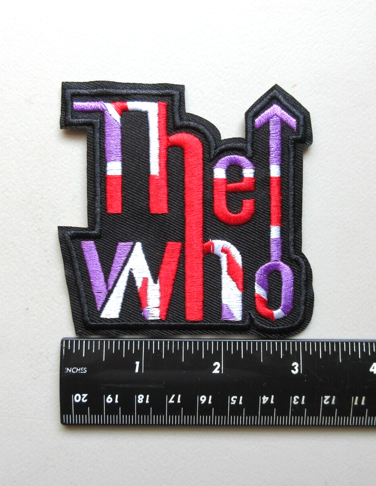 🔥THE WHO ROCK BAND LOGO MUSIC BATTLE VEST JACKET HAT EMBROIDERED IRON ON PATCH