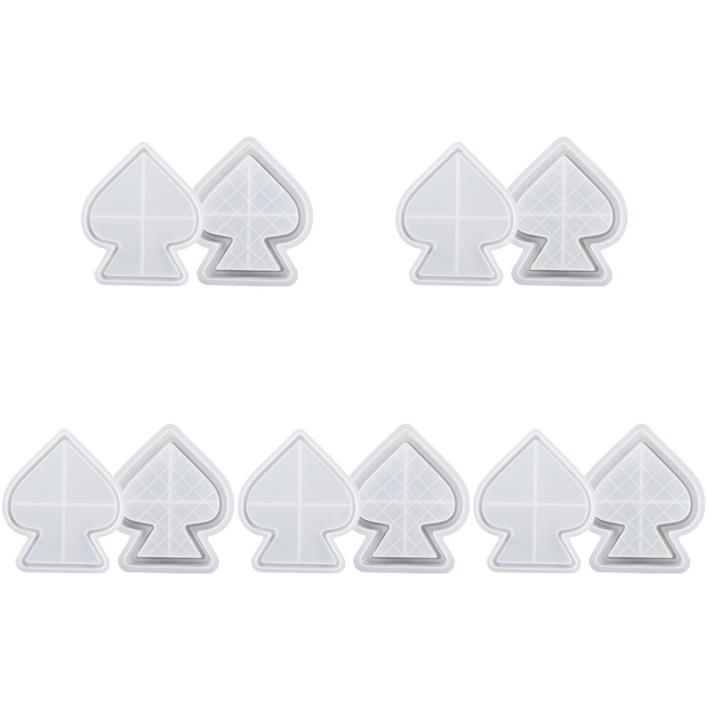 Practical Epoxy Casting Silicone Jewelry Box Spade Shaped Box Box Casting