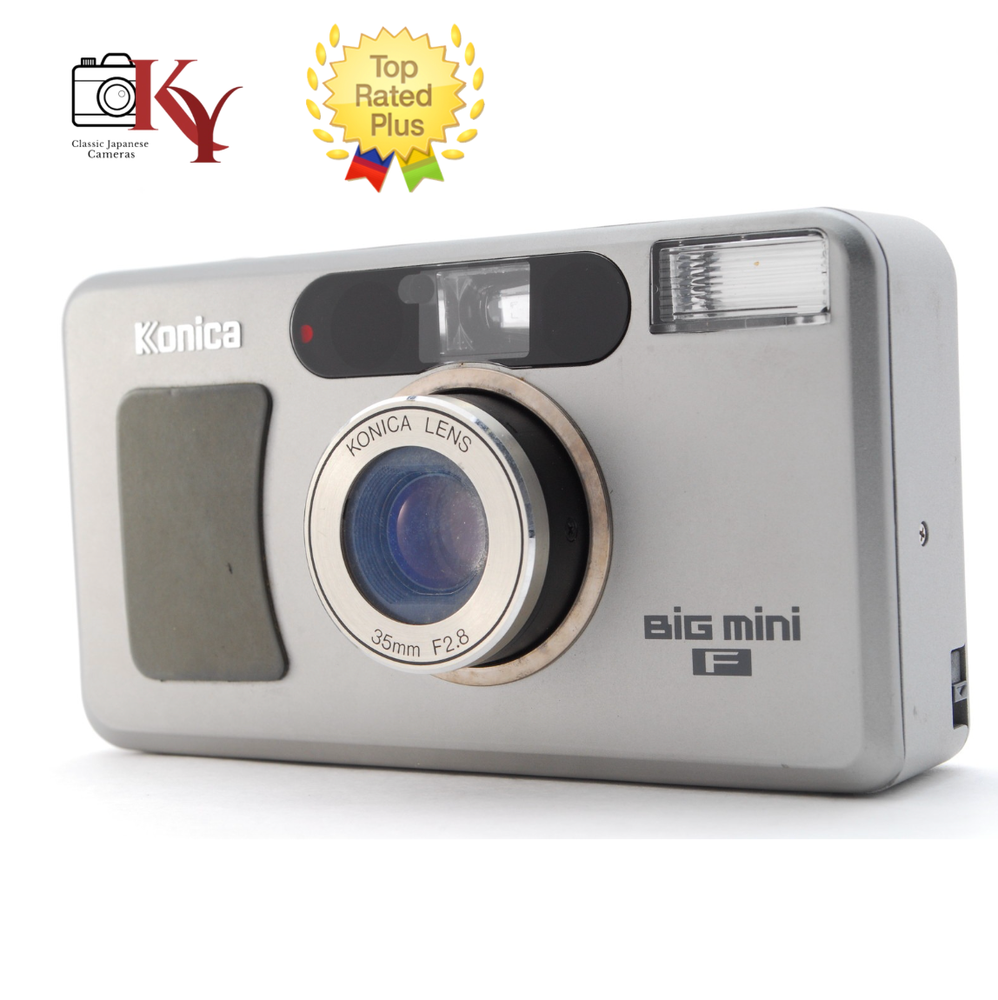 ⏯️LCD Works [N MINT] Konica Big Mini F Point & Shoot 35mm Film Camera From JAPAN