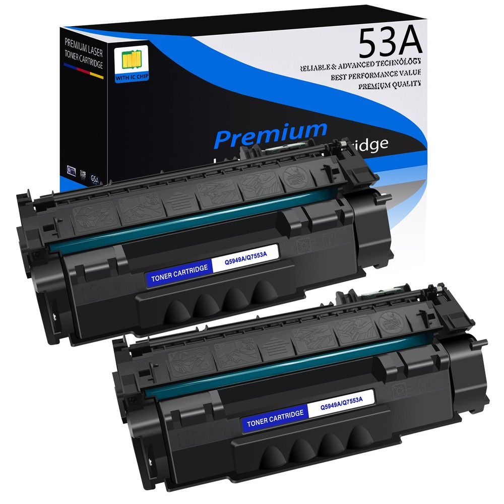 2PK HP 53A/Q7553A Toner Cartridge for LaserJet M2727nfs P2015dn P2015x