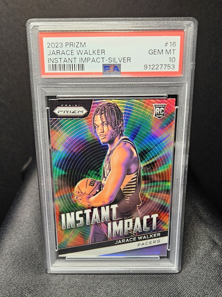 Jarace Walker PSA 10 Silver Prizm Instant Impact Panini Rookie Card Gem Mint
