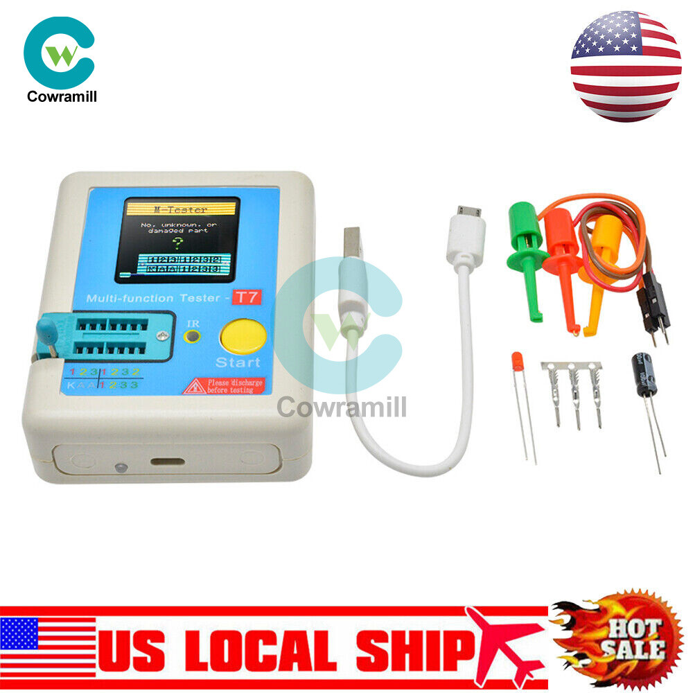 LCR-T7 Transistor Meter Multi Function Electronic Component TFT Decoder Tester.