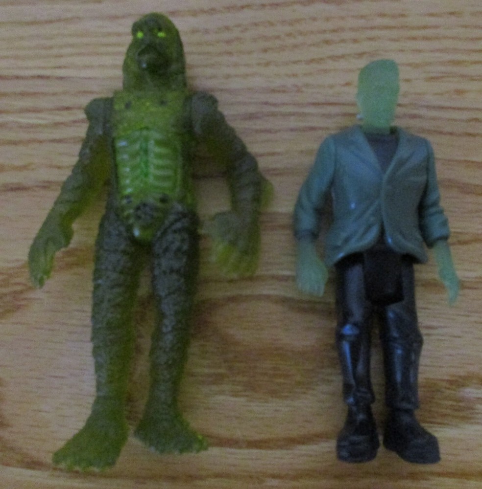 1997 Burger King Swamp Thing and Frankenstein 4.5 Inch Action Figures