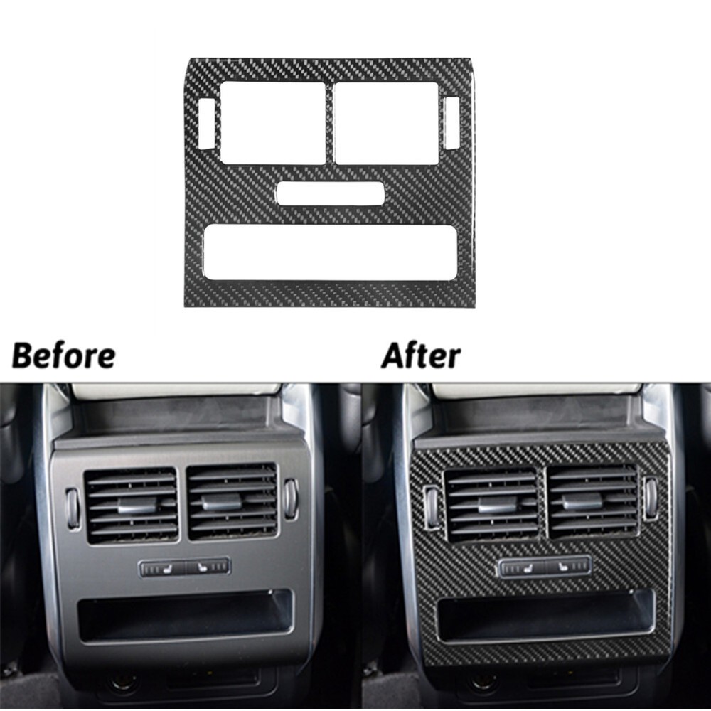 Carbon Fiber Rear Air Vent Panel Cover Trim For Land Range Rover Sport 2014-2017