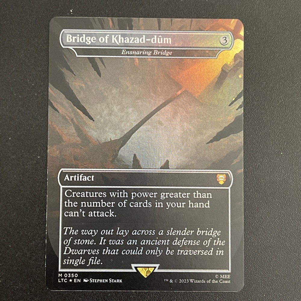 Bridge of Khazad-dum Foil Commander LOTR Tales of Middle-Earth MTG Ensnaring Bridge