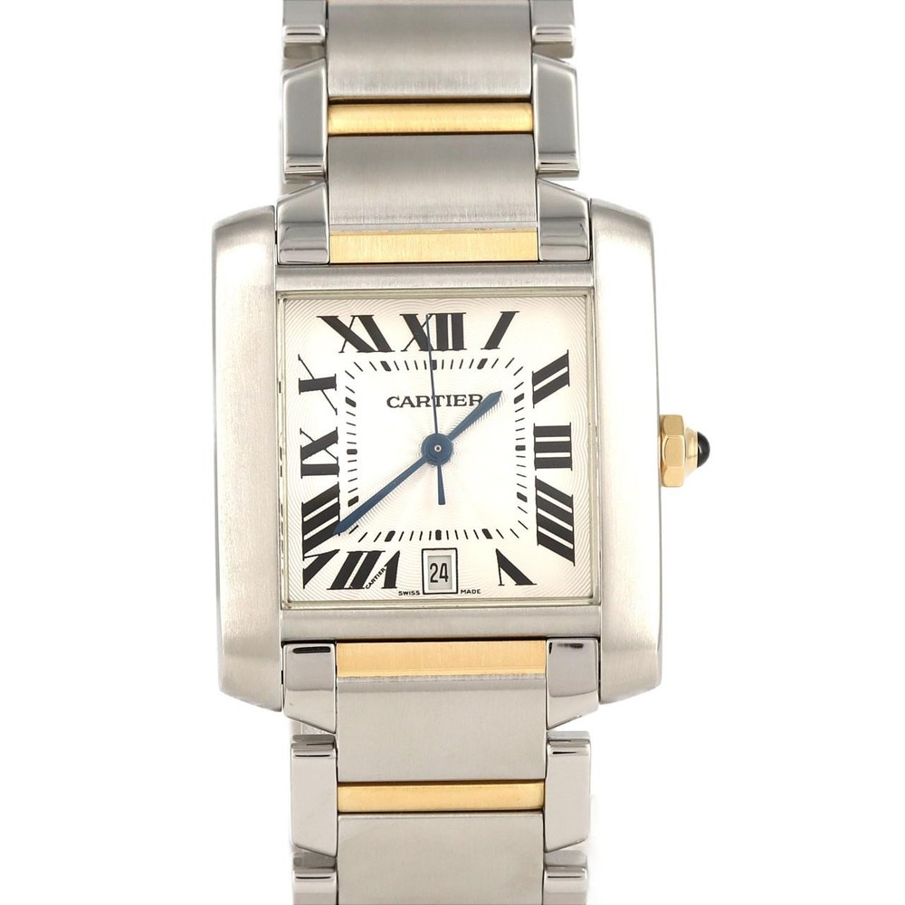 Authentic Cartier Tank Francaise LM Gold & Steel W51005Q4 SSxYG Automatic  #2...