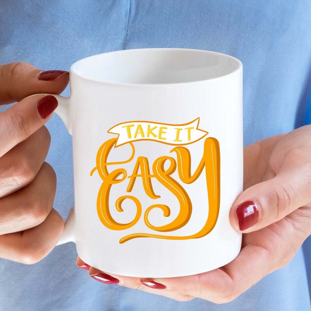 Take It Easy Song Lyrics Orange Fall Ceramic Plastic Stainless Steel Travel Mug
