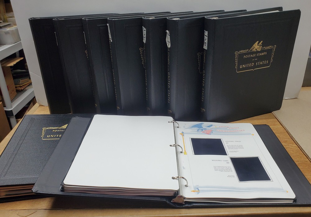 Lot of 9 US White Ace Commemorative Plate Block Albums with Mounts 1991-2009