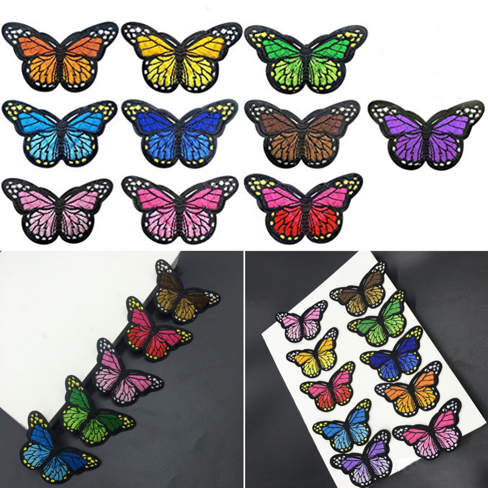 10 Pcs Clothing Patch Sticker for Jackets Embroidery Applique Patches