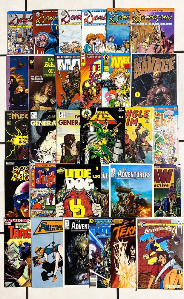 INDIE COMIC LOT OF 60 BOOKS - 1980s 1970s