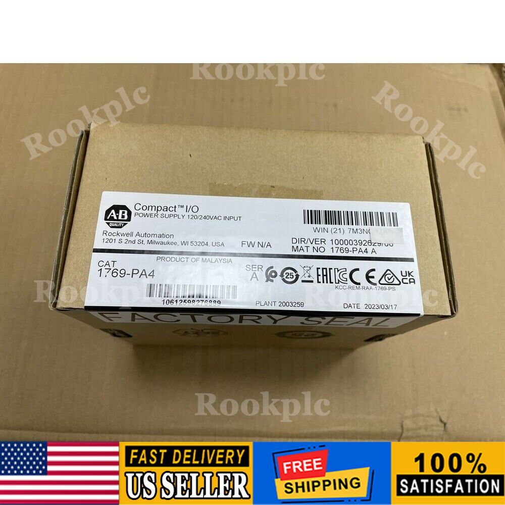 Allen-Bradley New Sealed 1769-PA4 SER A CompactLogix Power Supply 1769PA4