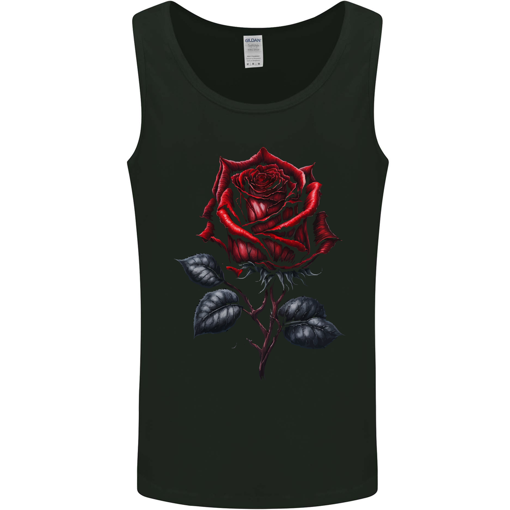 Camiseta sin mangas chaleco gótico rosa para hombre