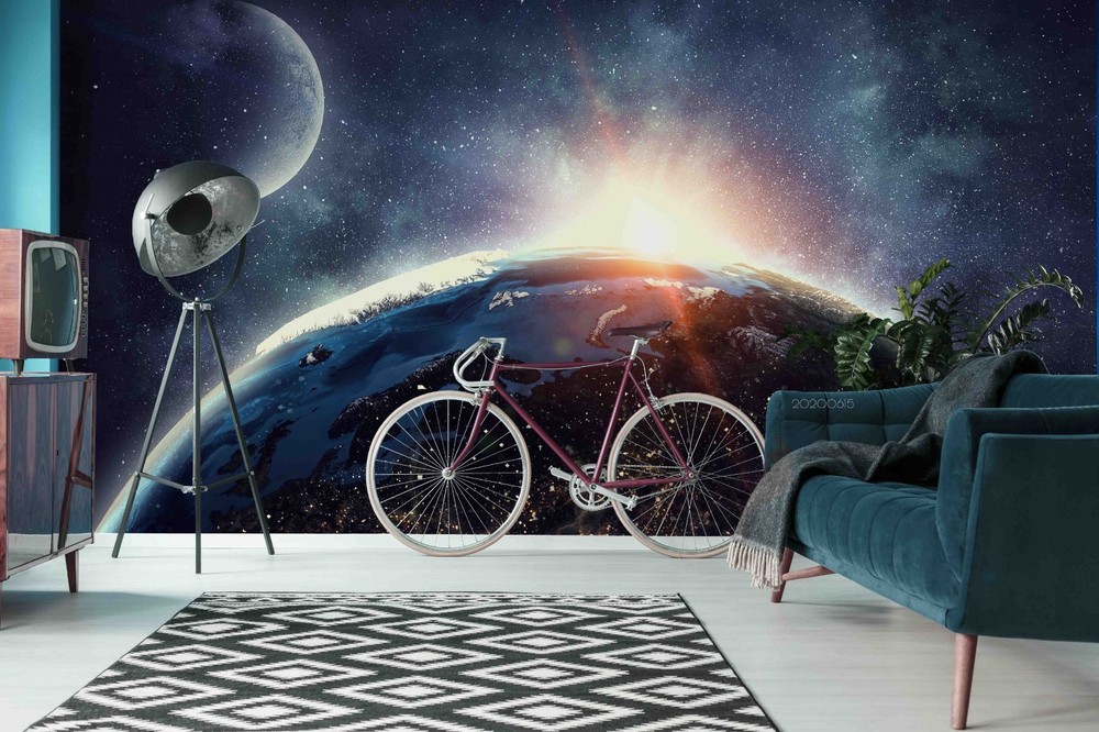 3D Space Planet Earth Wall Murals Wallpaper Murals Wall Sticker