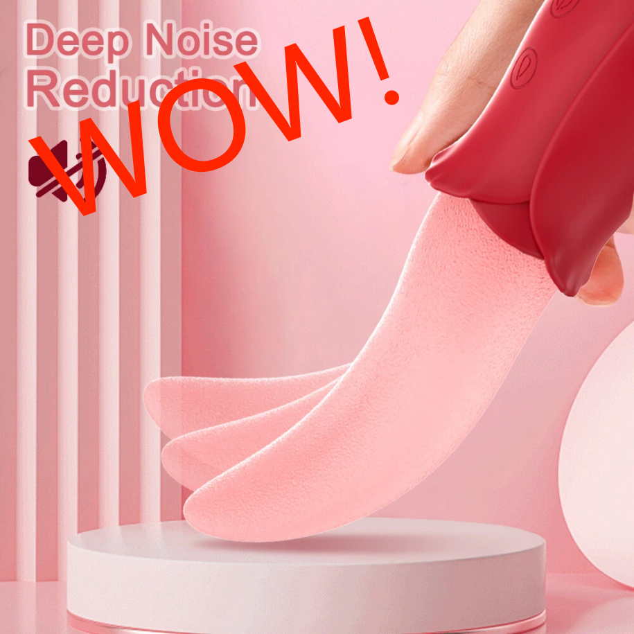 Waterproof Tongue Oral Clit Licking Rose Vibrator G-Spot Dildo Sex Toy Women***