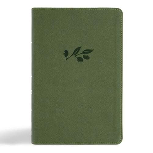 CSB Large Print Personal Size Reference Bible in Olive with Digital Study Edition