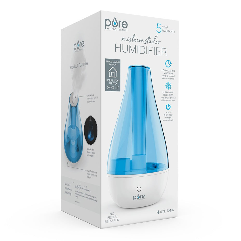 Lot of 4 Pure Enrichment MistAire Cool Mist Humidifiers with 24oz Ultrasonic Tank