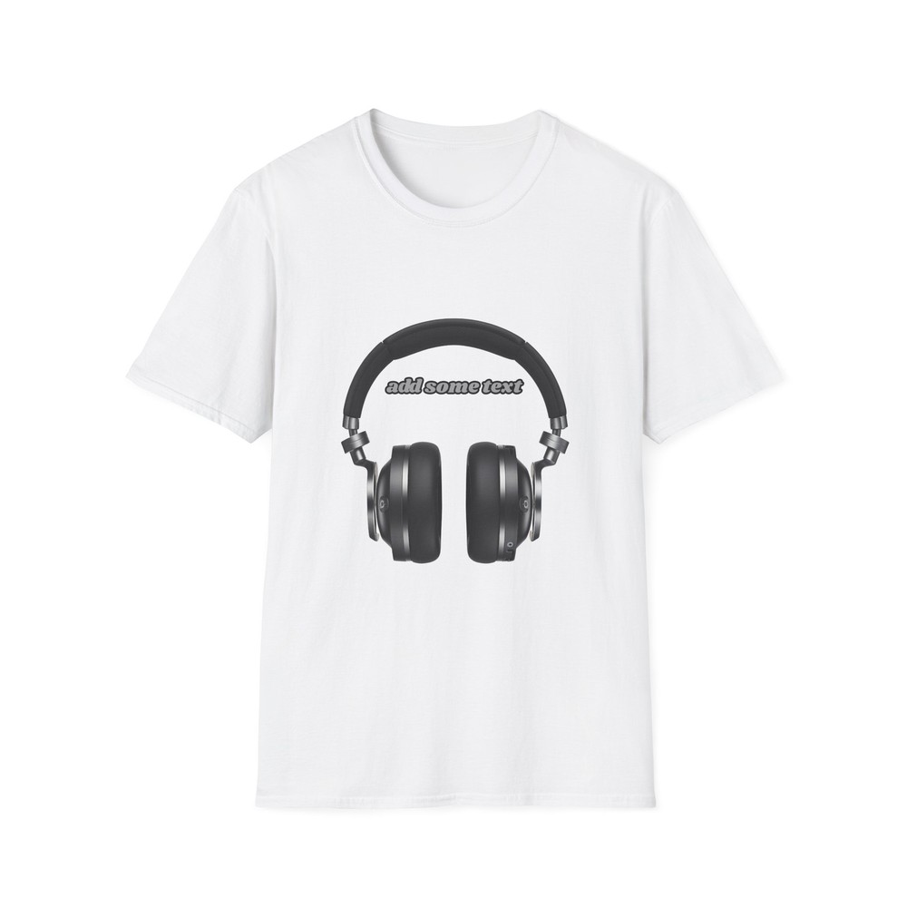 Custom DJ Headphones T-Shirt - Personalized Music Lover Gift