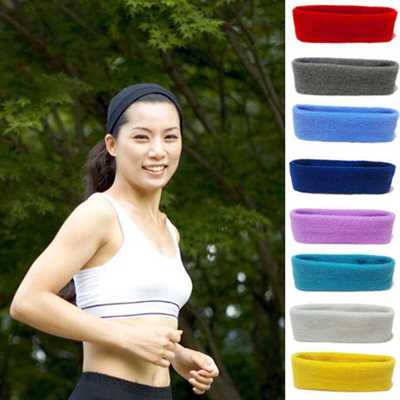 Unisex Stretchy Elastic Sports Headband for Yoga Gym Workouts  