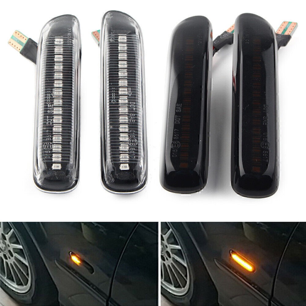 Sequential Dynamic Side Marker Light Turn Signal Light For BMW 3 Series E46 US