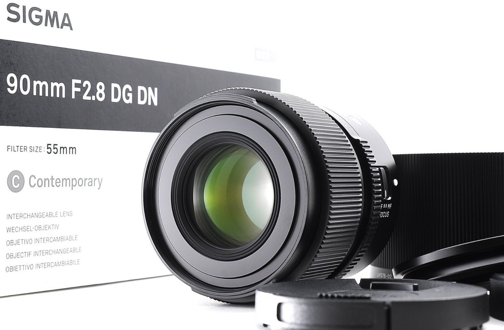 SIGMA 90mm F/2.8 DG DN Contemporary 021 Lens for Sony E Mount w/Metal Cap -MINT-