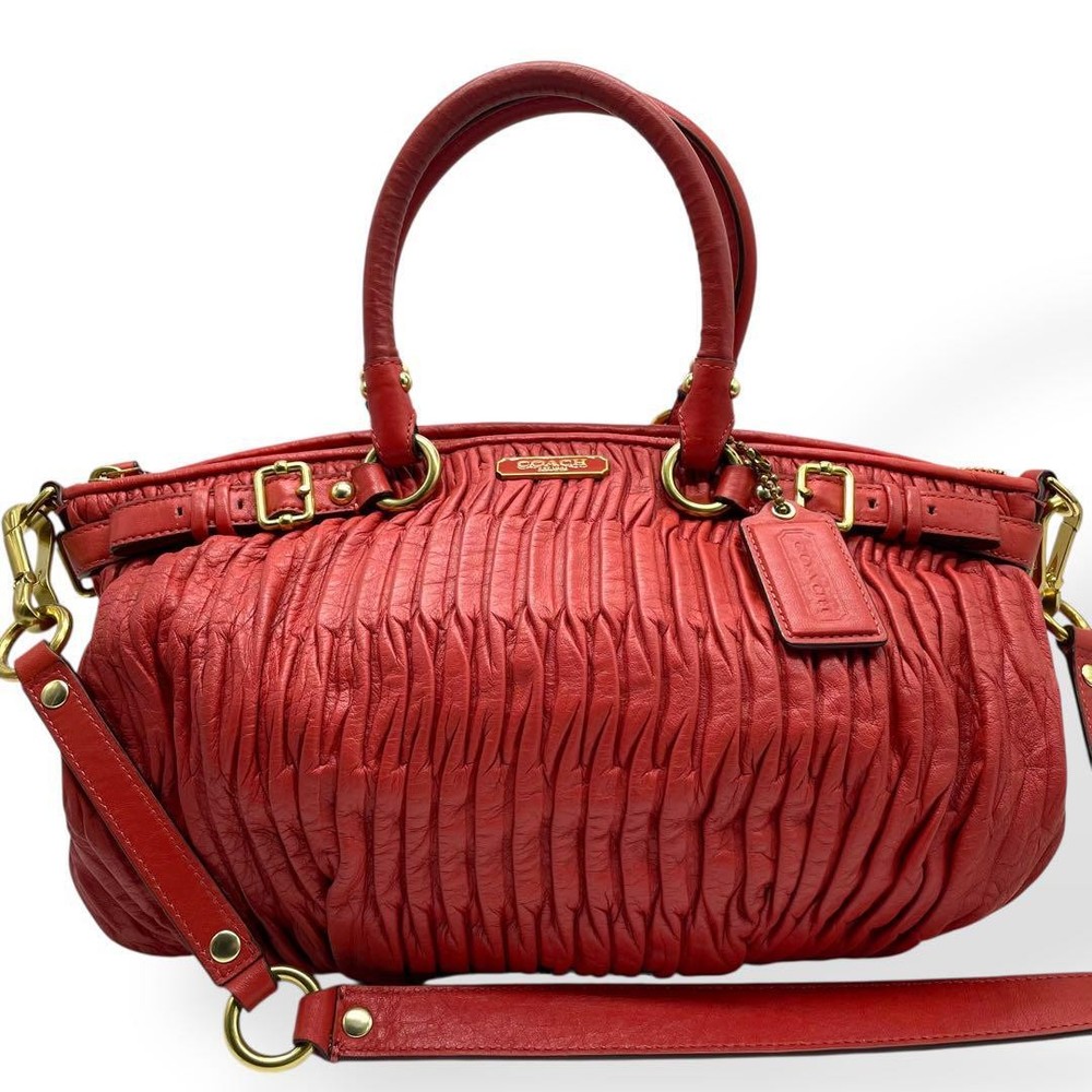 COACH 2-Way Convertible Handbag Shoulder Bag in Black F28541