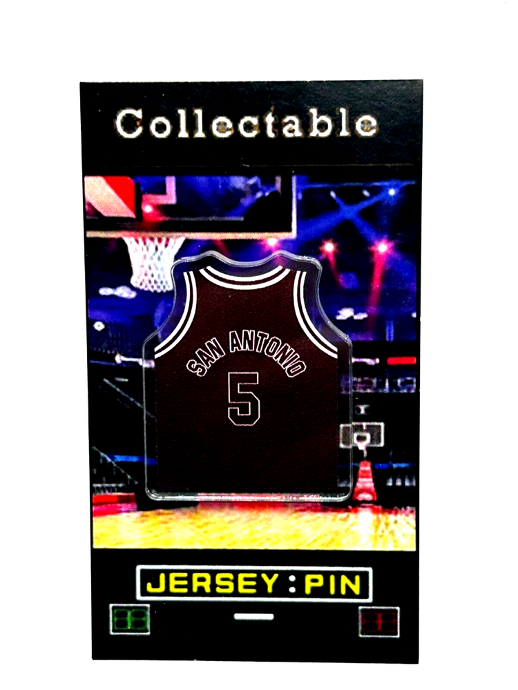 Vintage 1973 San Antonio Spurs Billy Paultz jersey lapel pin with free shipping