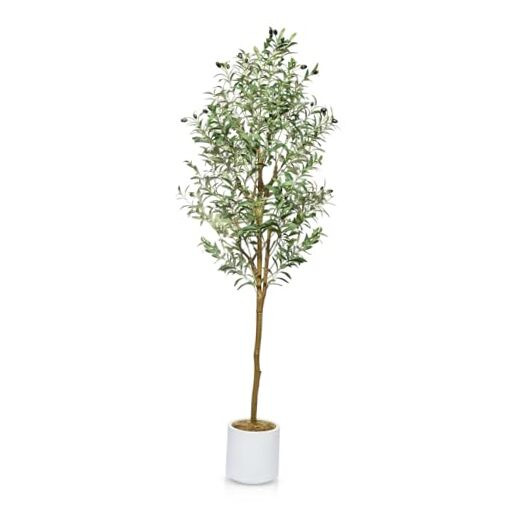 5ft Lifelike Faux Olive Tree for Indoor Home Decor