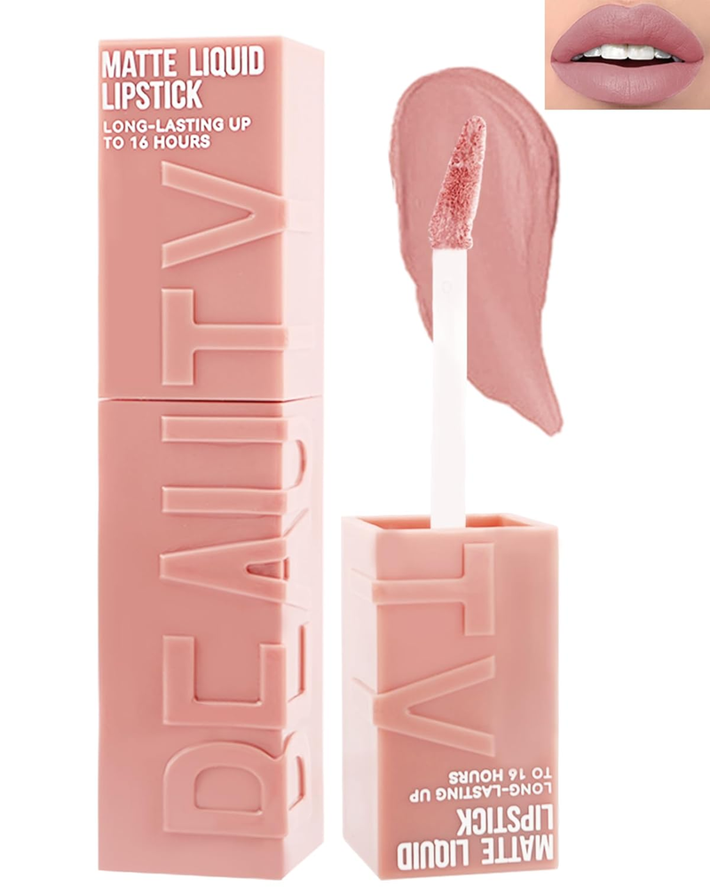 Matte Liquid Lipstick Highly Pigmented Long-Lasting Lip Stain Tint