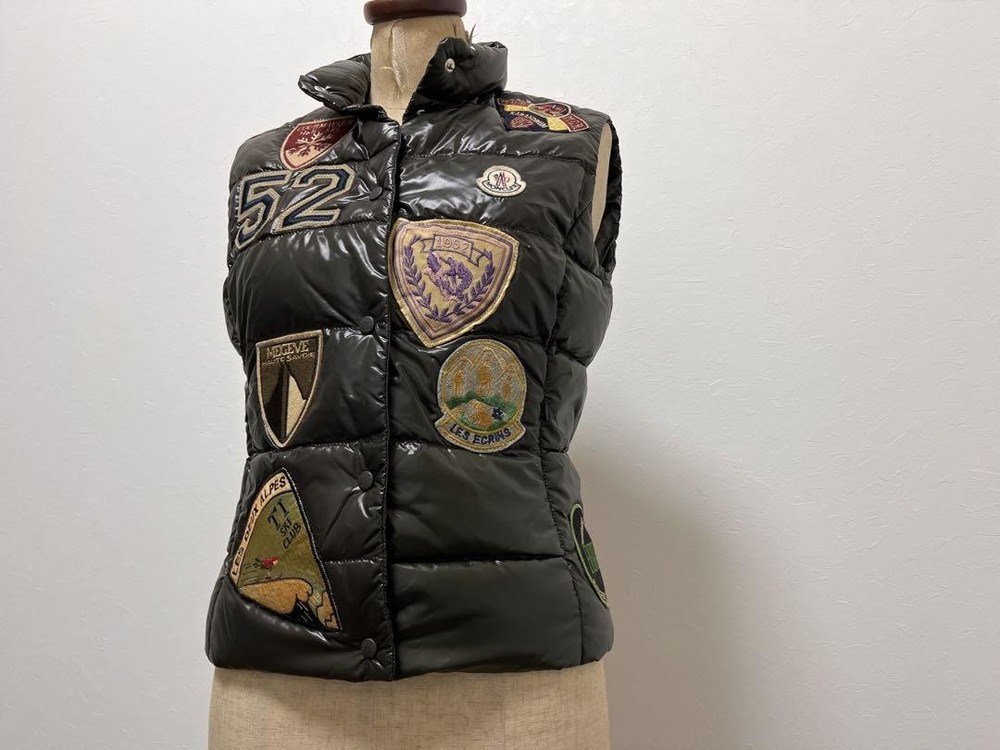 Moncler K2 Special Edition Shiny Down Vest Rare Patch