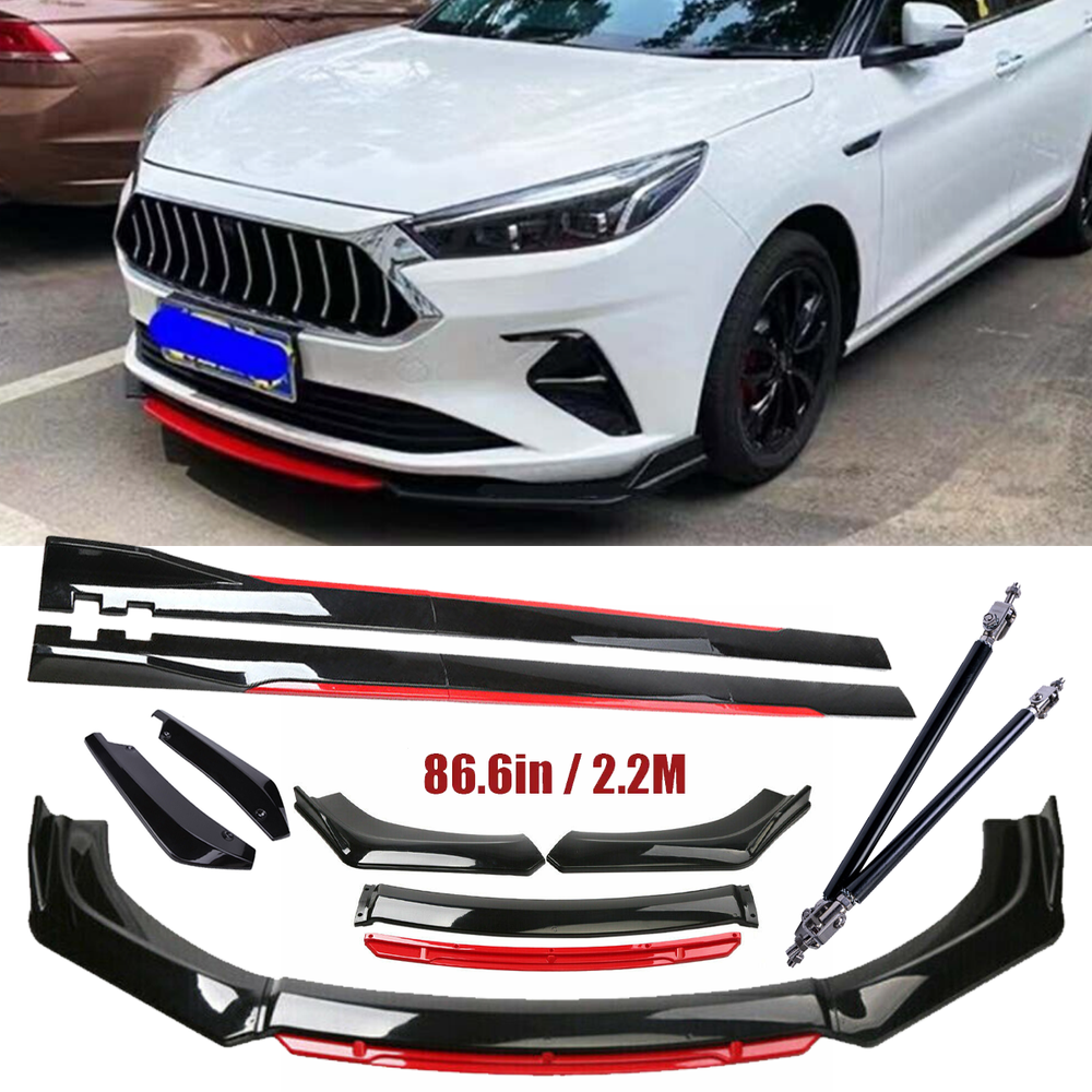 For Ford Fusion Mondeo 2013-2016 Front Bumper Lip Spoiler Splitter Side Skirt