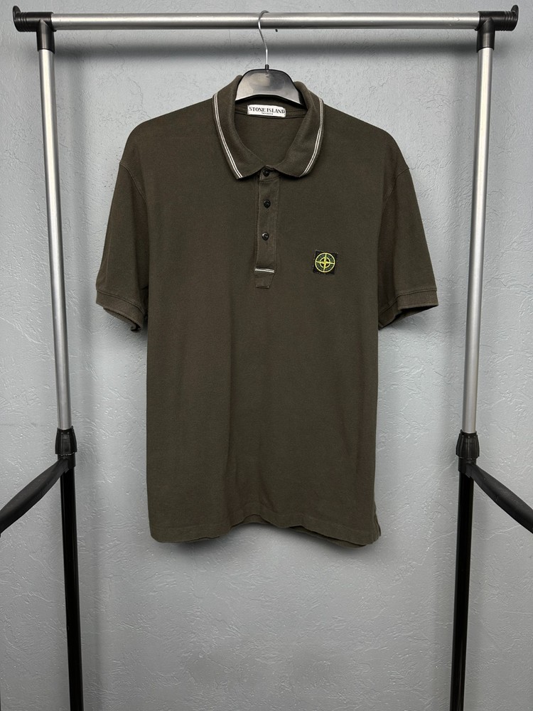 Stone Island Vintage Patch Program Mens Polo Shirt Size XXL