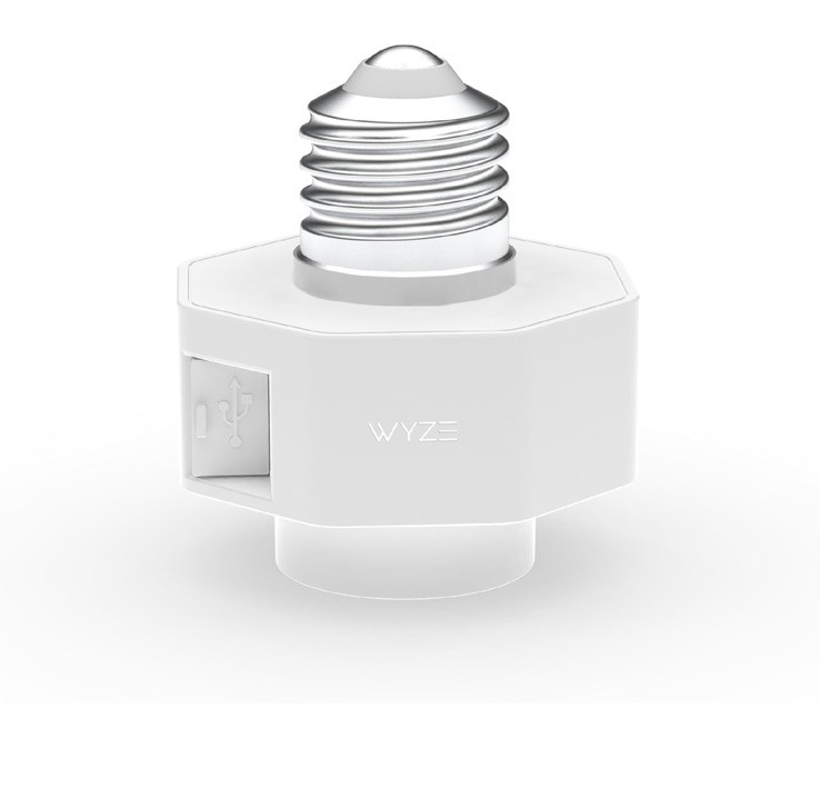 Wyze Lamp Socket Power Adapter for Wyze Cam v3/v4 (Camera Sold Separately)