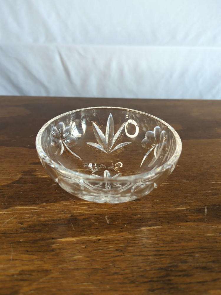 Waterford Crystal Sean O'Donnell Signed Clover Bowl 4.75 Inch