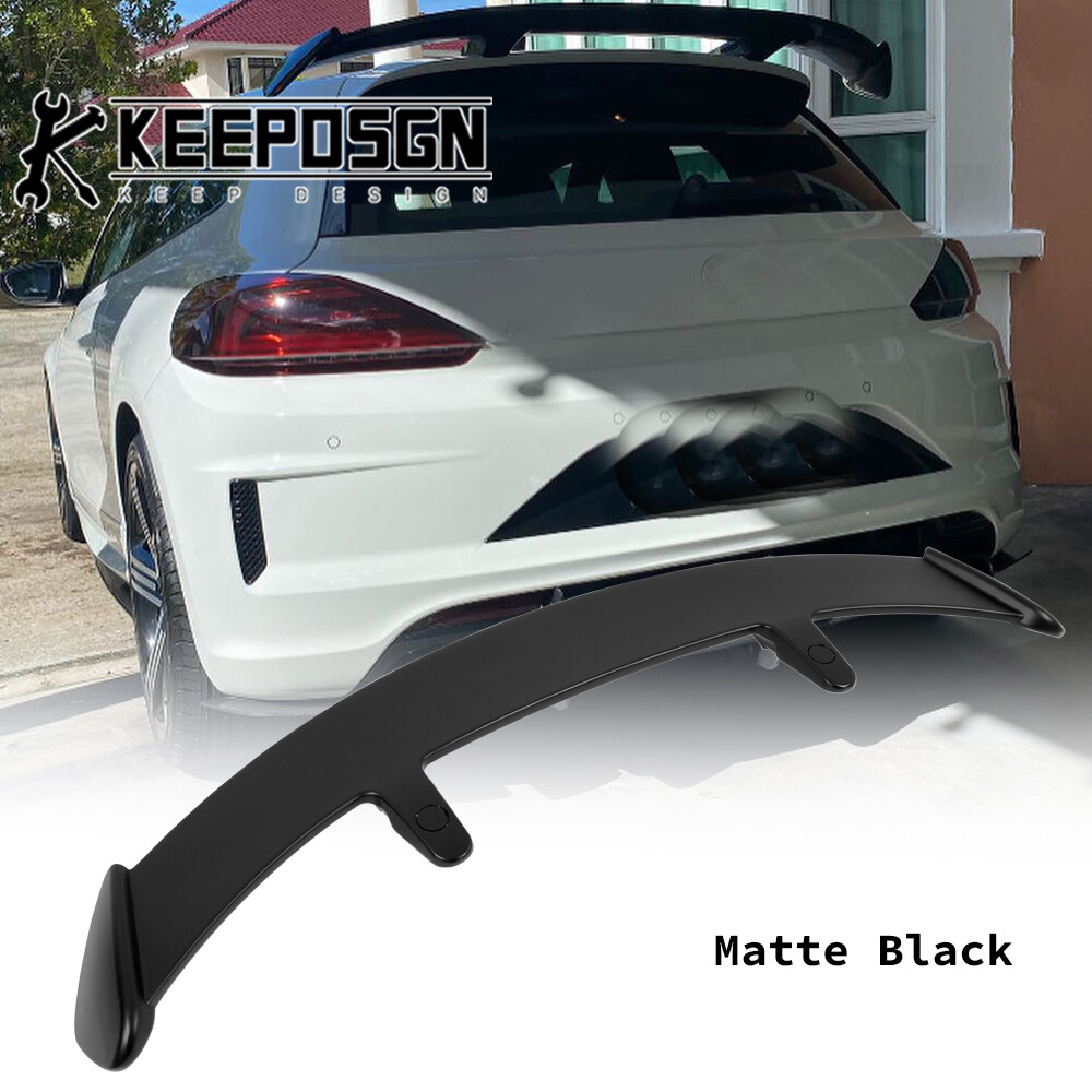 For VW Scirocco Coupe MATTE BLACK 52'' Hatchback Rear Trunk Roof Spoiler Wing